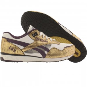 Reebok Womens ERS Racer - MI Generation (white / gold / purple / black)