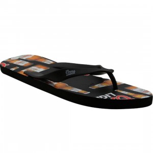 Coors Lite Print Sandal (black)